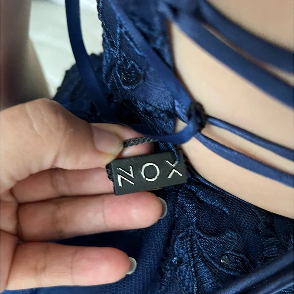 Navy blue short dress, perfect for graduation, a wedding guest, birthday, prom… - Picture 9 of 12